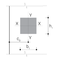 Сечение железобетонного элемента