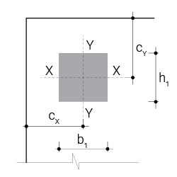 Сечение железобетонного элемента